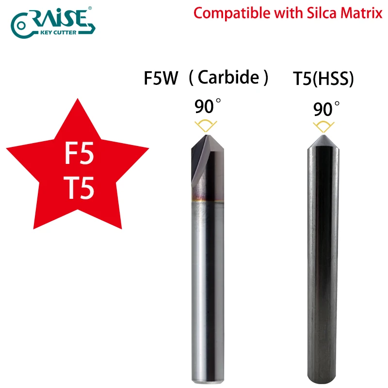 

Фреза RAISE, совместимая с ключевыми станками SILCA F5, T5, SILCA MATRIX, инструменты для слесарей