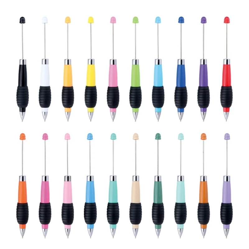 

6 шт. шариковая ручка из бисера, пластиковая шариковая ручка, забавная ручка для письма для мальчиков и девочек, детская подарок