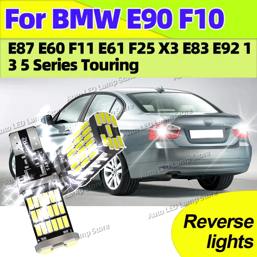

2PCS W16W T15 921 LED Reverse Light Blub Backup Lamp Canbus For BMW E90 F10 E87 E60 F11 E61 F25 X3 E83 E92 1 3 5 Series Touring
