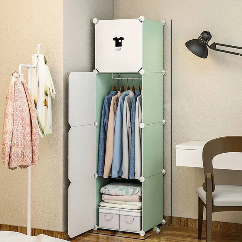 Plastic Organizer Wardrobe Partitions Clothes Storage Cabinet Open Display Wardrobe Modern Guarda Roupa Lounge Suite Furniture