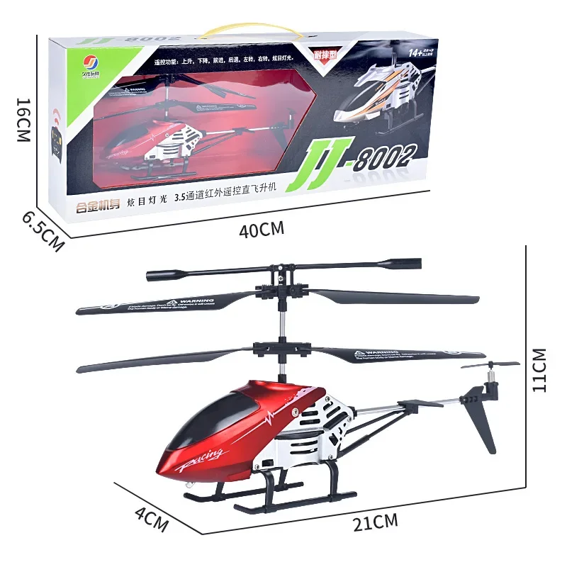 New 8002 3.5 channel alloy remote control aircraft USB charging rc helicopter children\'s remote control toys rc airplane