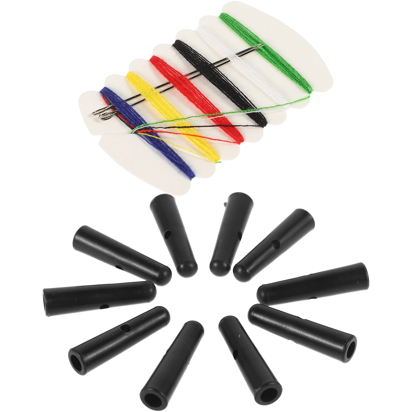 

10Pcs Plastic Umbrella Bone Covers Replacement Tail Beads for Foldable Umbrella Repair Simple Design Reliable Tail Beads