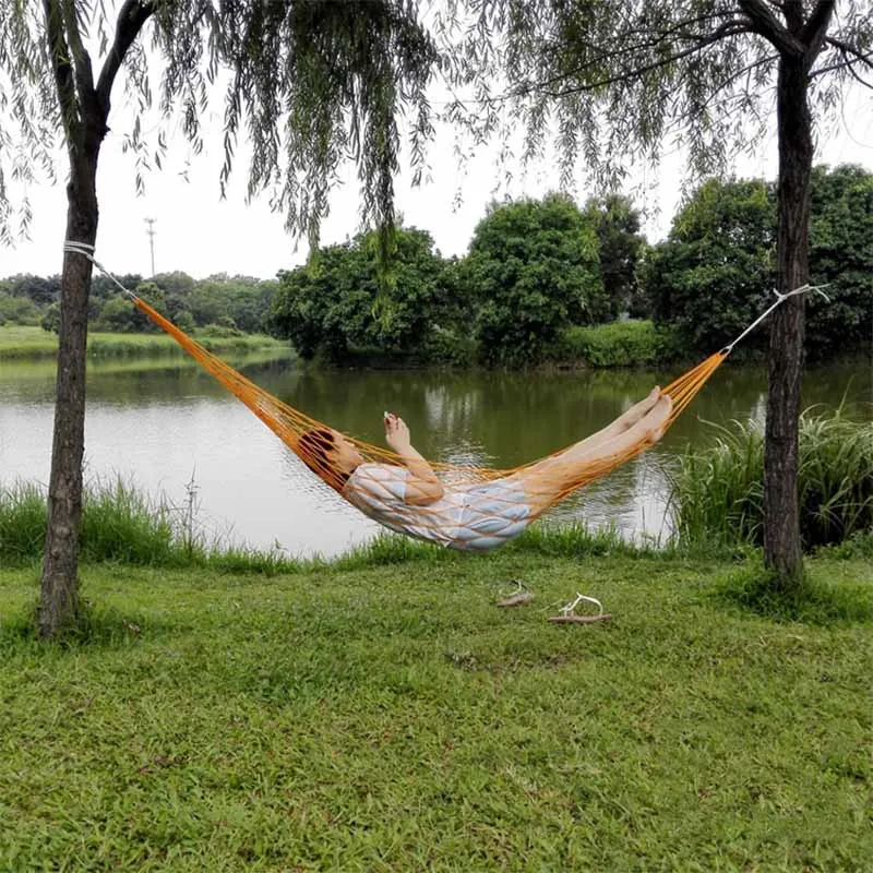 Patio Travel Outdoor Hammock Camping Swings Lounge Rest Nets Balcony Hammock Terrace Portable Silla Colgante Outdoor Furniture