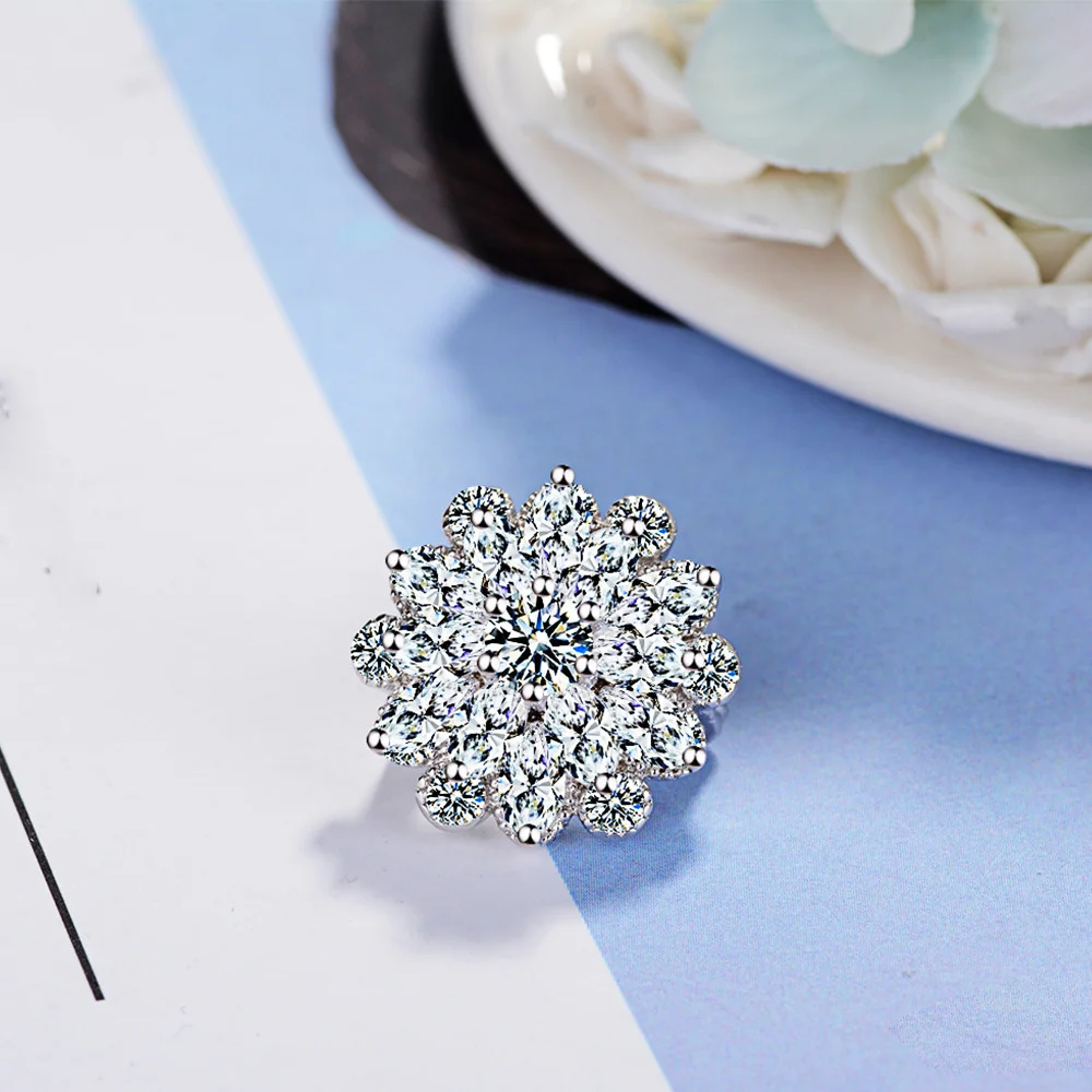 Fashion Fresh Sunflowers 925 Sterling Silver Broches Handmade DIY Vintage Beauty Bow Badge Small Tie Clothing Wedding Jewelry