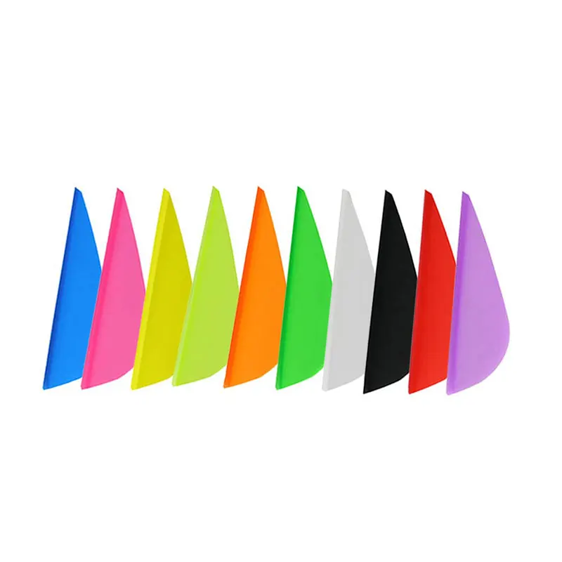 50pcs Archery Rubber Feather 2.5inch Arrow Feathers Vanes Fletching DIY Carbon Aluminum Arrow Hunting Bow Shooting Accessories