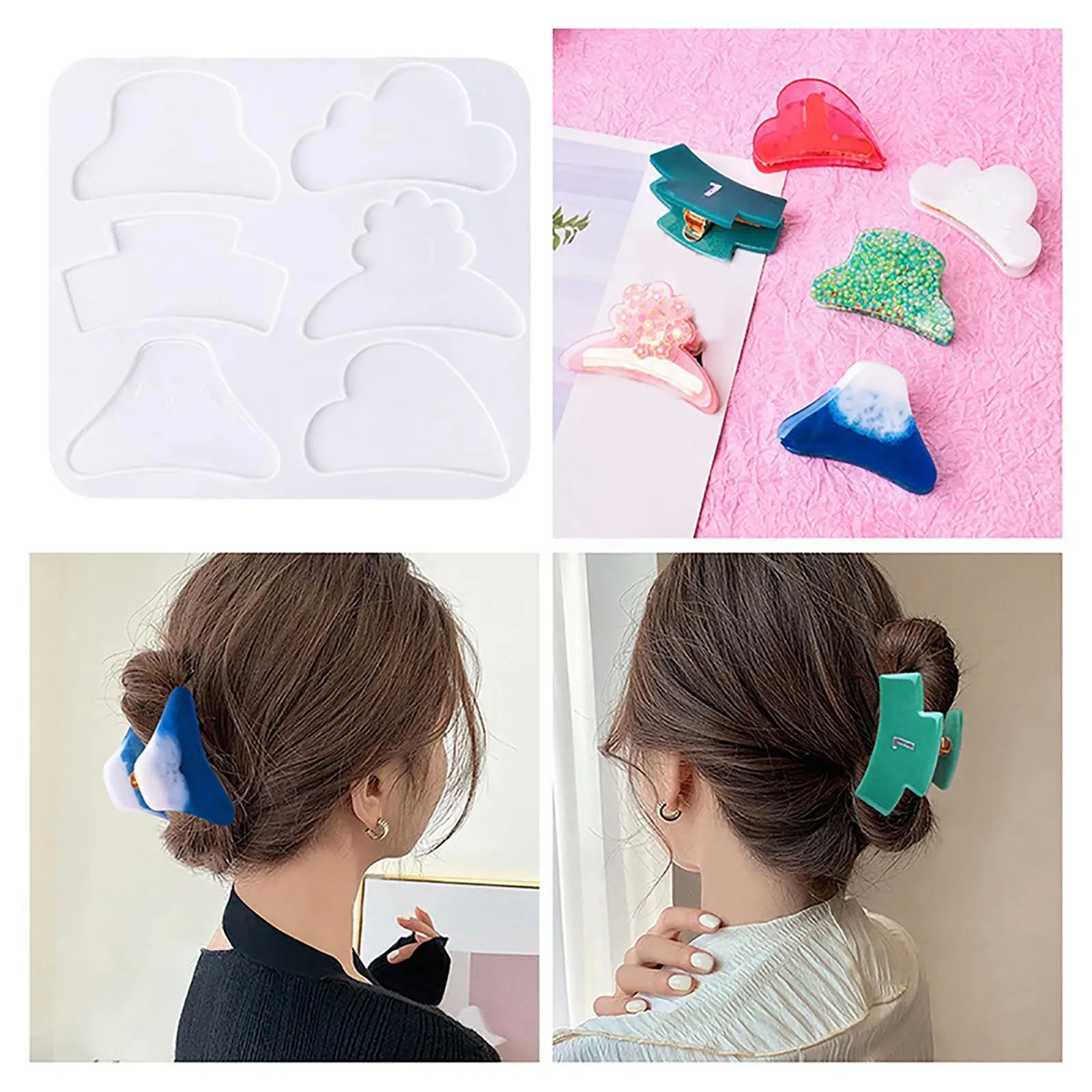 

Creative Hair Clip Hairpin Hair Clips for Resin Jewelry Making Keychain Pendant Girls