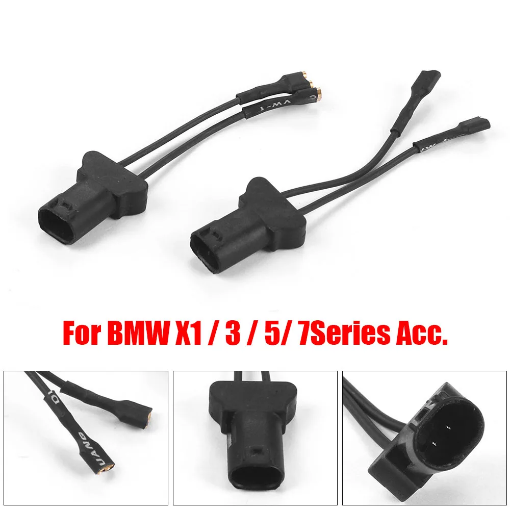 

Автомобильный звуковой сигнал, адаптер для динамика, жгут проводов, разъем с косичкой для BMW X1, 5 серии 3, серии 7, 2 шт.