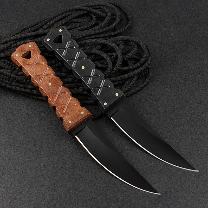 

LEE WILLIAMS-SZK Прямой нож высокой твердости Открытый Кемпинг Туризм EDC Практичный режущий нож Охотничий нож для приключений в джунглях