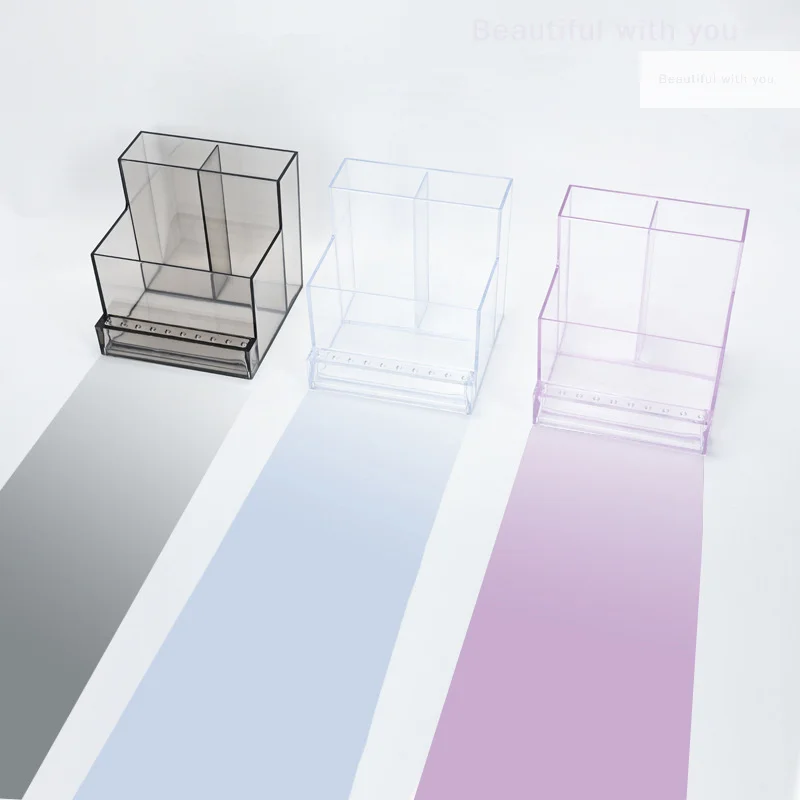 [HBA]Portable Nail Polish Machine Placement Rack Grinding Head Finishing Box Nail Tools Multi-purpose Storage Box