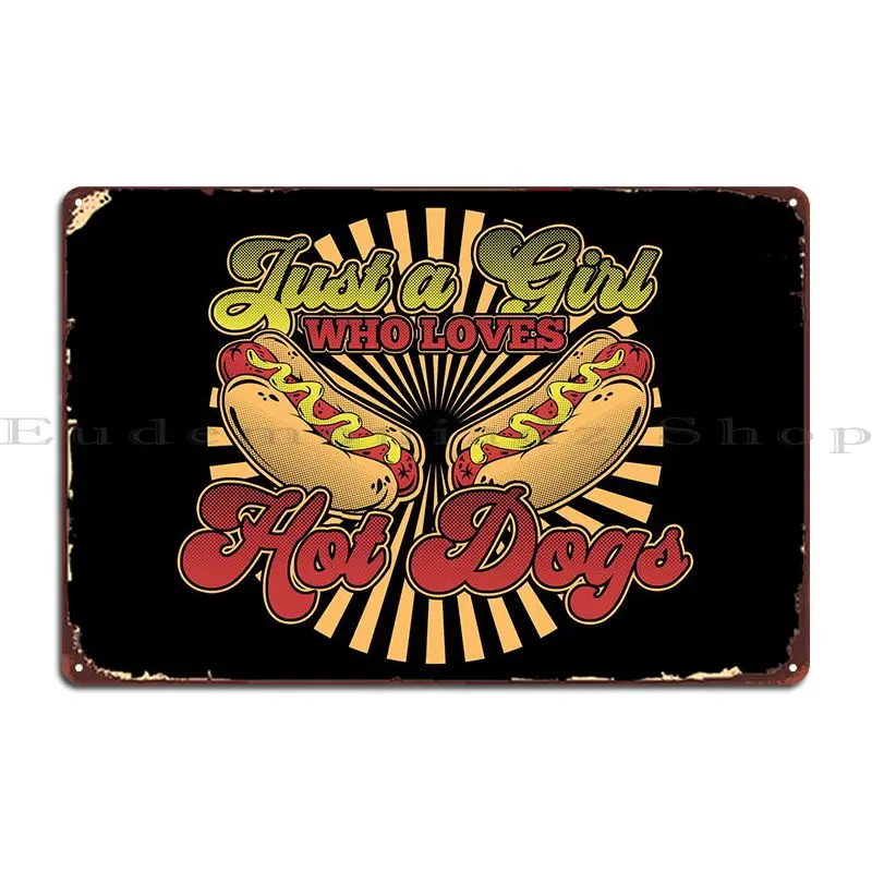 

Металлический плакат с надписью «Hot Dogs»