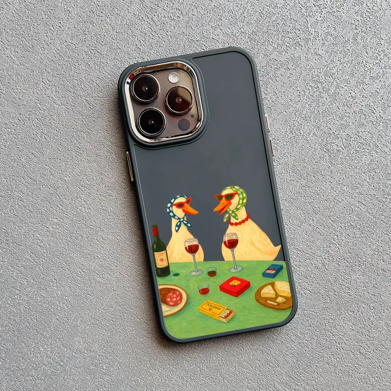 

Cartoon Cool Dog Cute Cat Silicone Phone Case For IPhone 14 15 16 Pro Max Plus 12 11 13 Pro Max XR XS X 7 8 SE2 Shockproof Cover