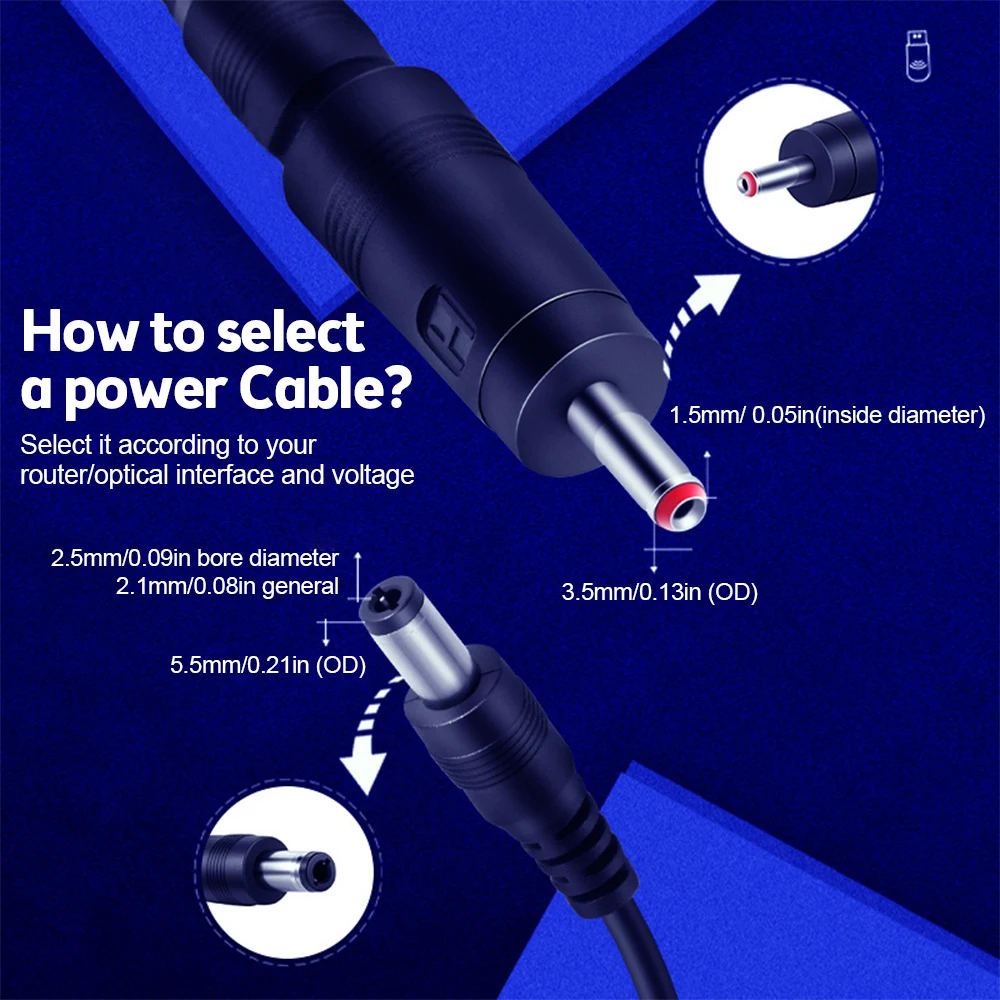 Cable de conversión USB a DC de 5V a 9V y 12V, Cable de aumento de voltaje de 5,5x2,1mm, conexión DC macho de 0,8 M, convertidor USB Boost