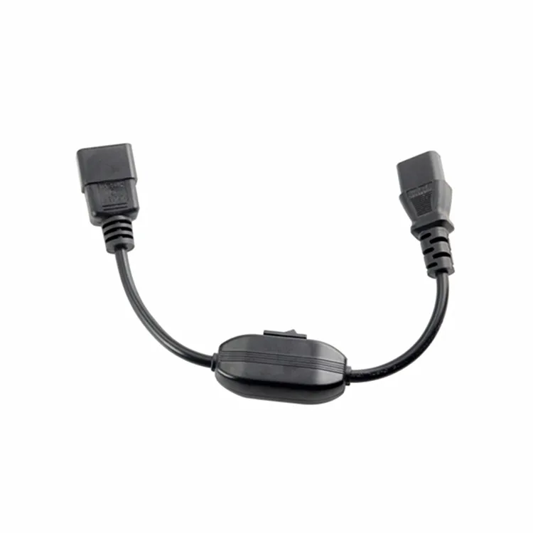 C14-C13 Extension Power Cord, IEC 320 C13 Female to C14 Male with 10A On/Off Switch Power Adapter Cable - Image 3