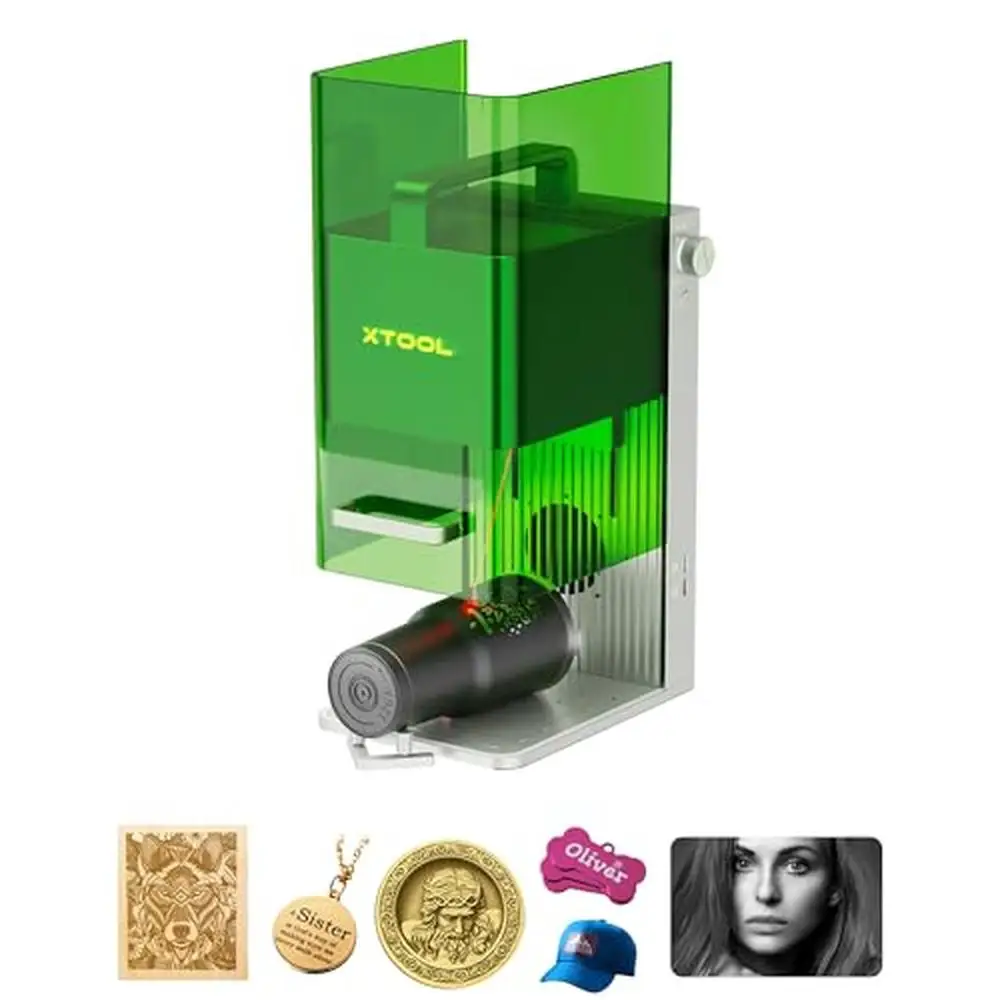 

Dual Laser Engraver Portable Machine Ultra HD Jewelry Metal Wood Cutter High Speed 10X Efficiency 300 Materials Smoke-Free HD