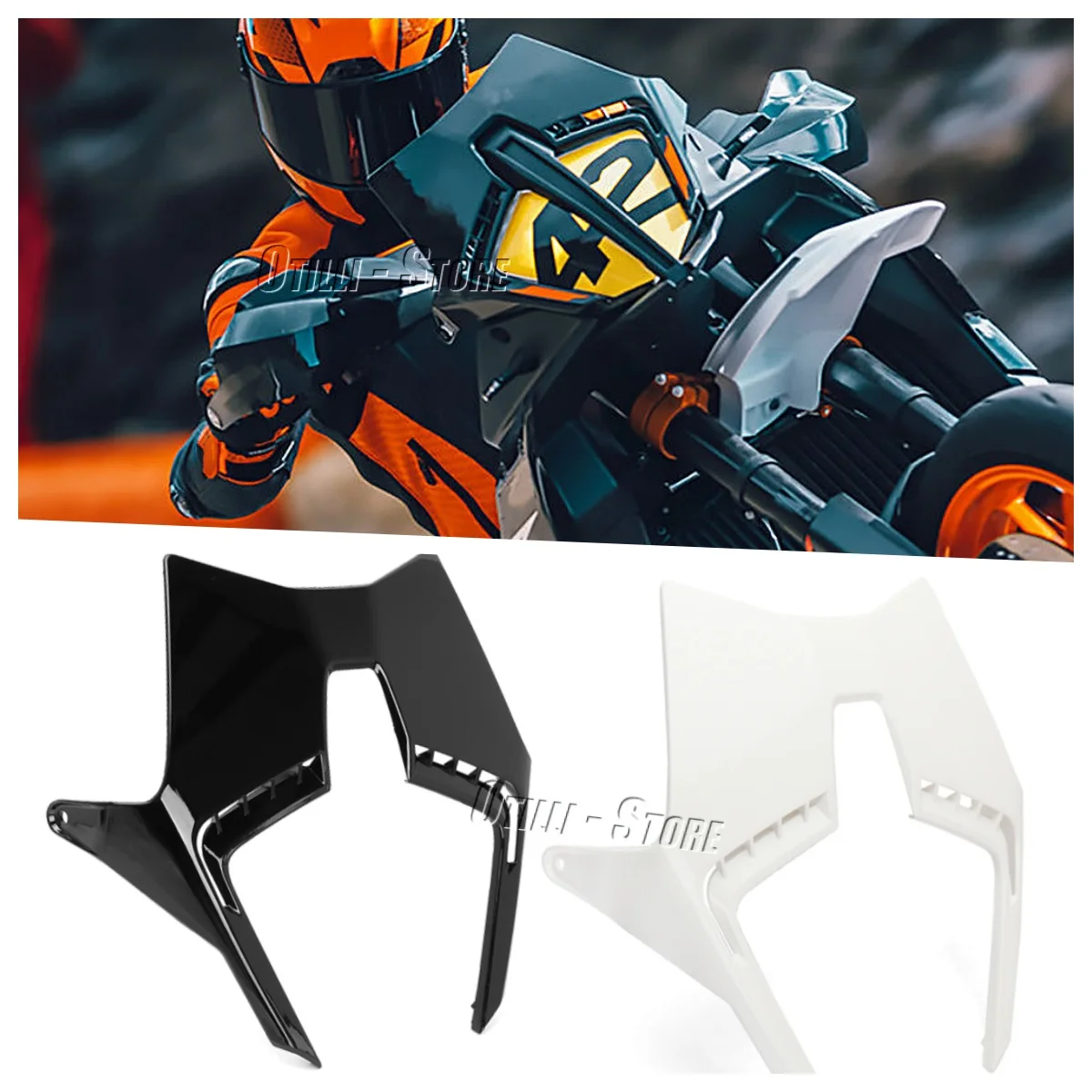 

For KTM 790 Adventure 890 ADV 2024 Motorcycle Accessories ABS Wind Deflector 2 Color Windshield Windscreen Wind Spoiler Cover