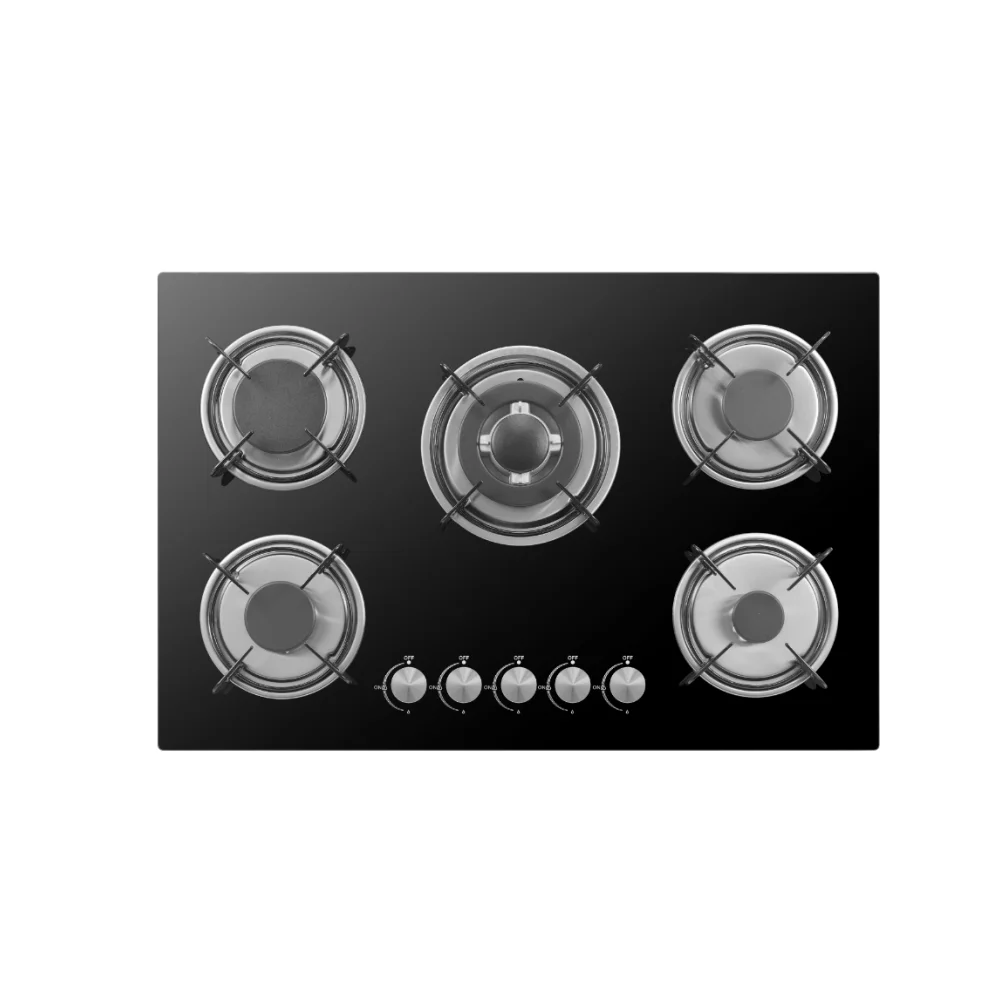 

Built-In Table Top Portable 5 Burners Gas Stove Tempered Glass Gas Stove for Household