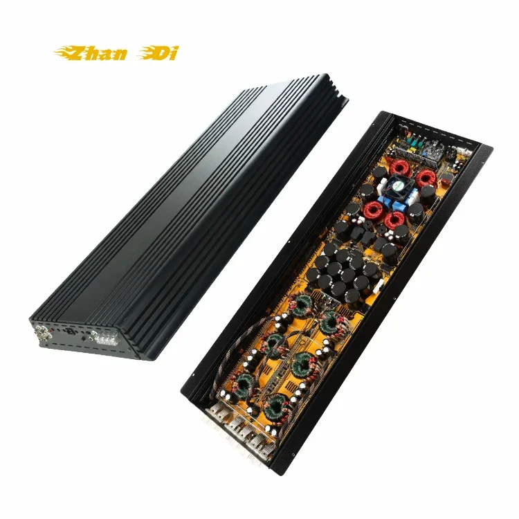 8000W Brazilian Style Full Range 1ohm Car Subwoofer Amplifier Strong Bass Peak Monoblock 1 Channel Class D Car Crossovers