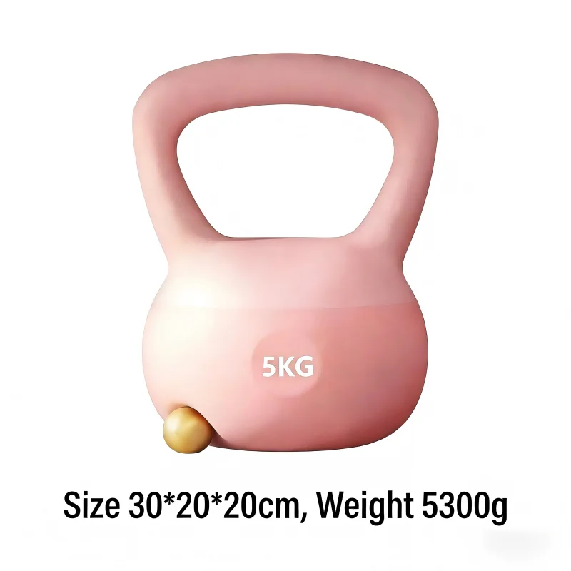 Picture 5: 5KG PVC Kettlebell Non-Slip Grip Floor-Friendly for Home Gym Strength Training & Full Body Workout