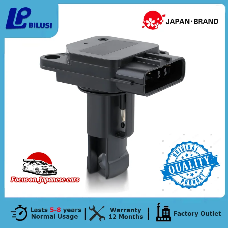 Bilusi Mass Air Flow Sensor 22204-22010 Toyota 02-06 Camry 03-08 Corolla 01-10 Highlander 00-07 4Runner 99-10 Tacoma 01-05 RAV4