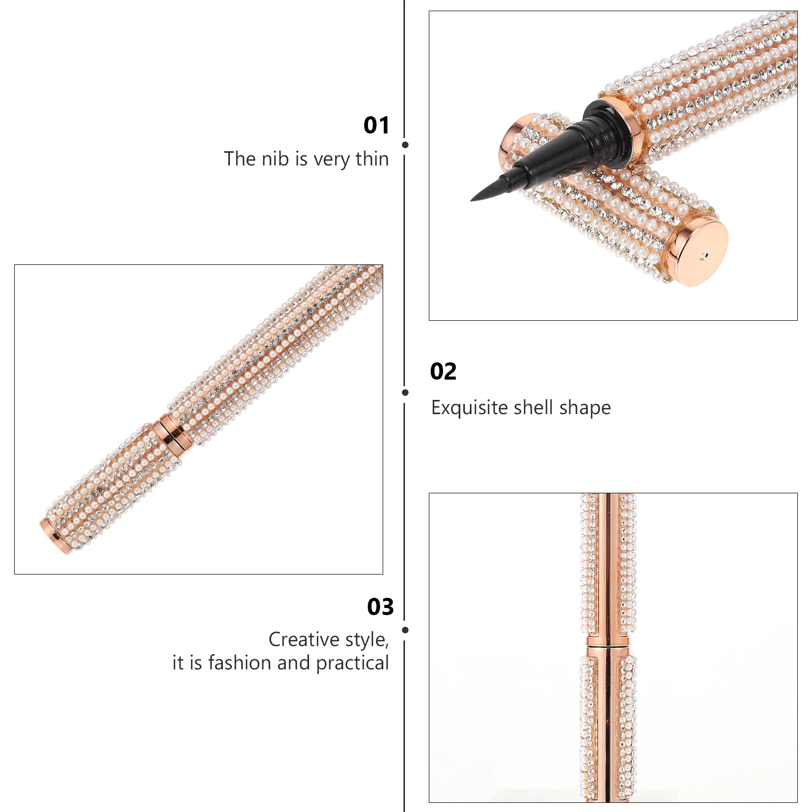 

1Pcs Creative Style Liquid Eyeliner Pen Fashion Practical Gift for Girlfriends Eye Lining Pen Waterproof Eyeliner