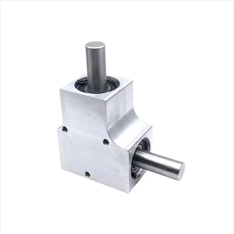 90 Degree Steering Gearbox 1:1 Ratio Spiral Bevel Gear Reversing Corner Device 1.5M 19T 15mm Output Shaft for Industrial Machine