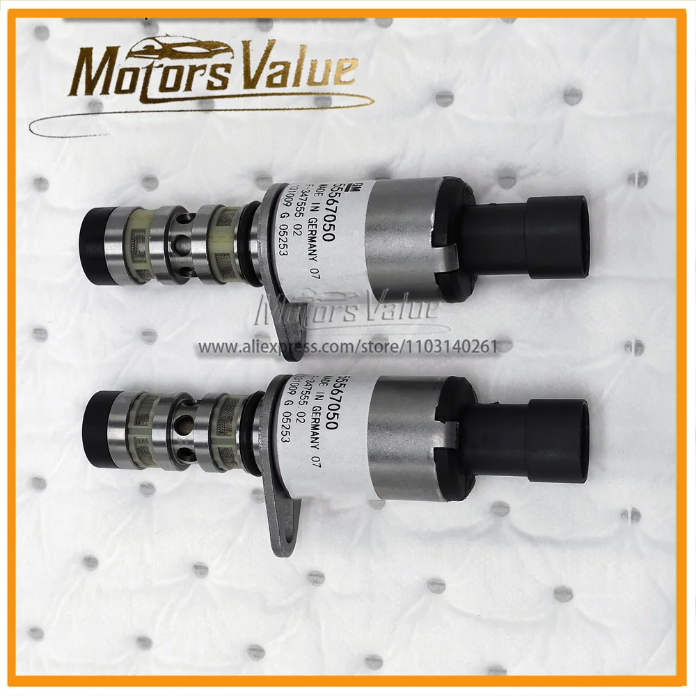 2PCS,Engine Variable Timing Camshaft Control Solenoid Valve,55567050,For Chevrolet Cruze Sonic Epica Opel Astra Zafira Mokka
