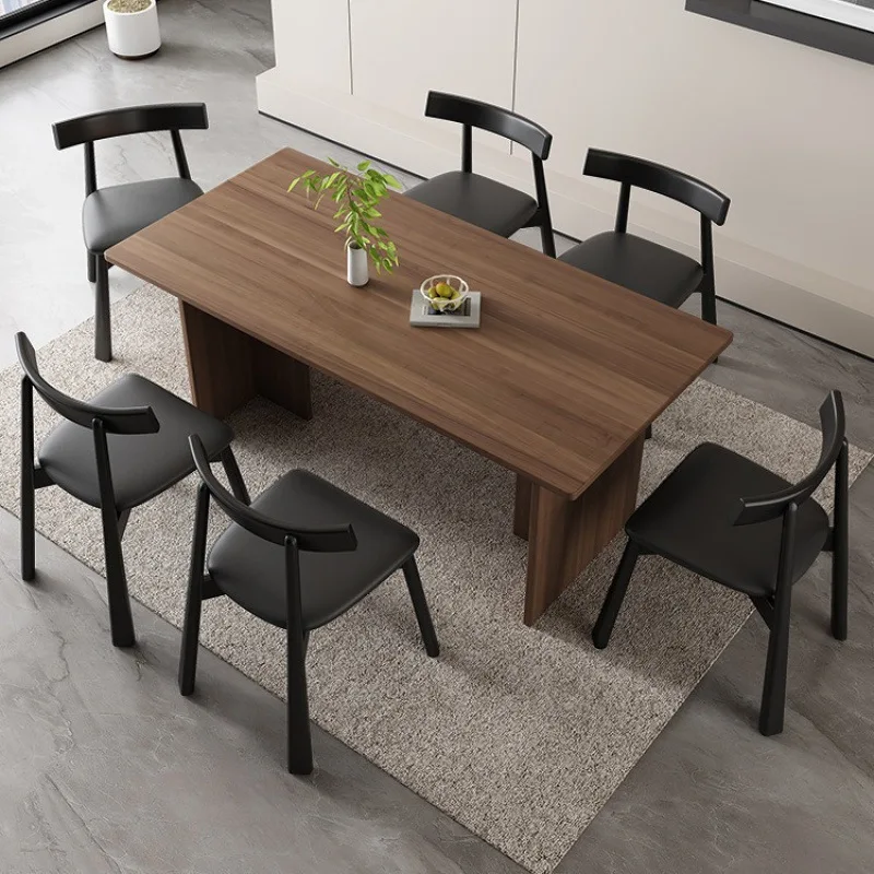 Nordic solid wood dining chair Home restaurant Back rest Horn chair Italian minimalist hotel