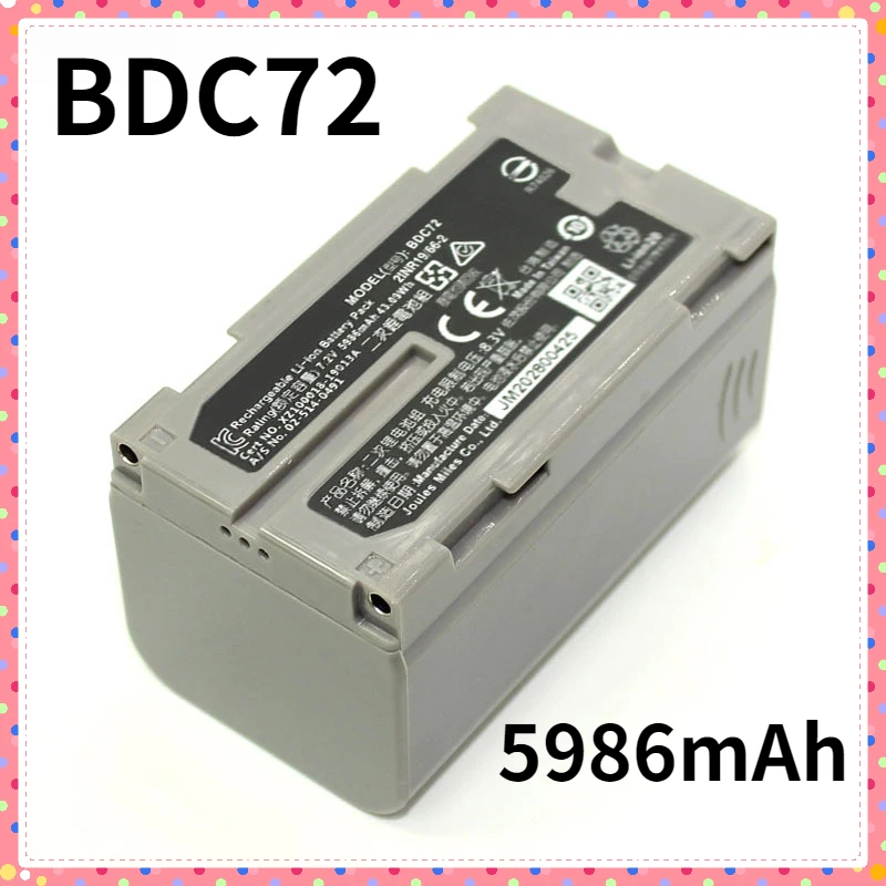 

BDC72 GM52/FX101 IM52/101/102 Battery for OS/ES Total Station 7.2V 5986mAh Surveying Accessories Rechargeable Batteries