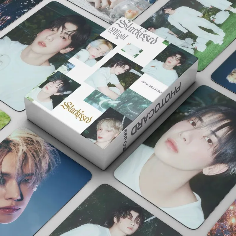 55 قطعة TXT STARKISSED مجموعة بطاقات الصور الرسمية تحصيل K-POP ملصقات مروحة ميرش هدية فكرة MOA مروحة نادي أساسيات