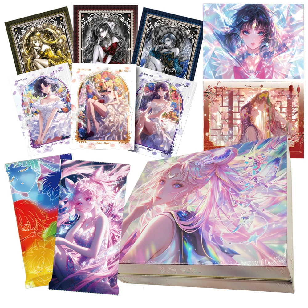 

Sailor Moon Collection Card Magic Girl Transforms Into Battle Anime Protagonist Oil Painting Series Card Child's Christmas Gift