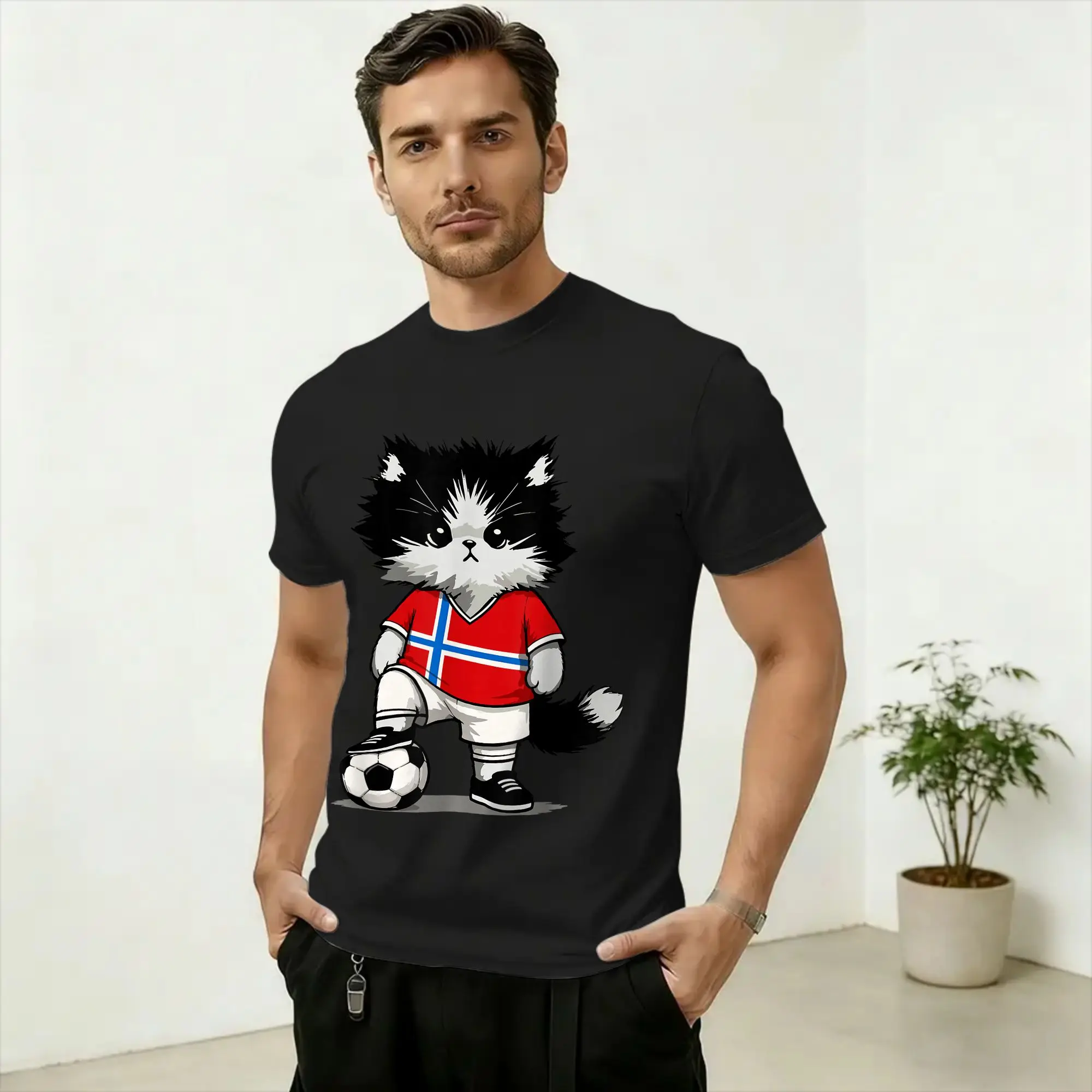Norwegian Flag Norway T Shirt Summer  Cotton T Shirts For Couple Hipster Casual Tee Shirt Short-Sleeve Aesthetic Tops