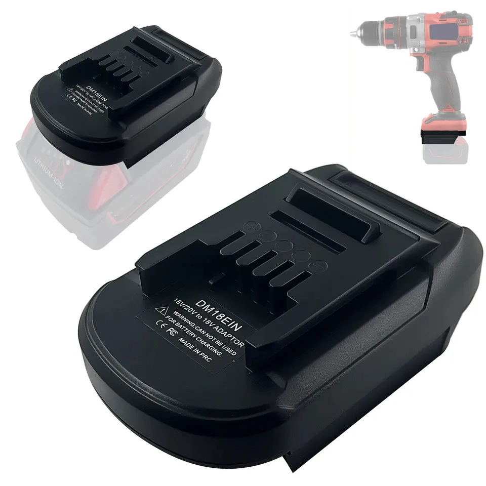 DM18EIN Battery Converter Adapter for Dewalt for 18V 20V Li-Ion Battery To  for Einhell Lithium Tool