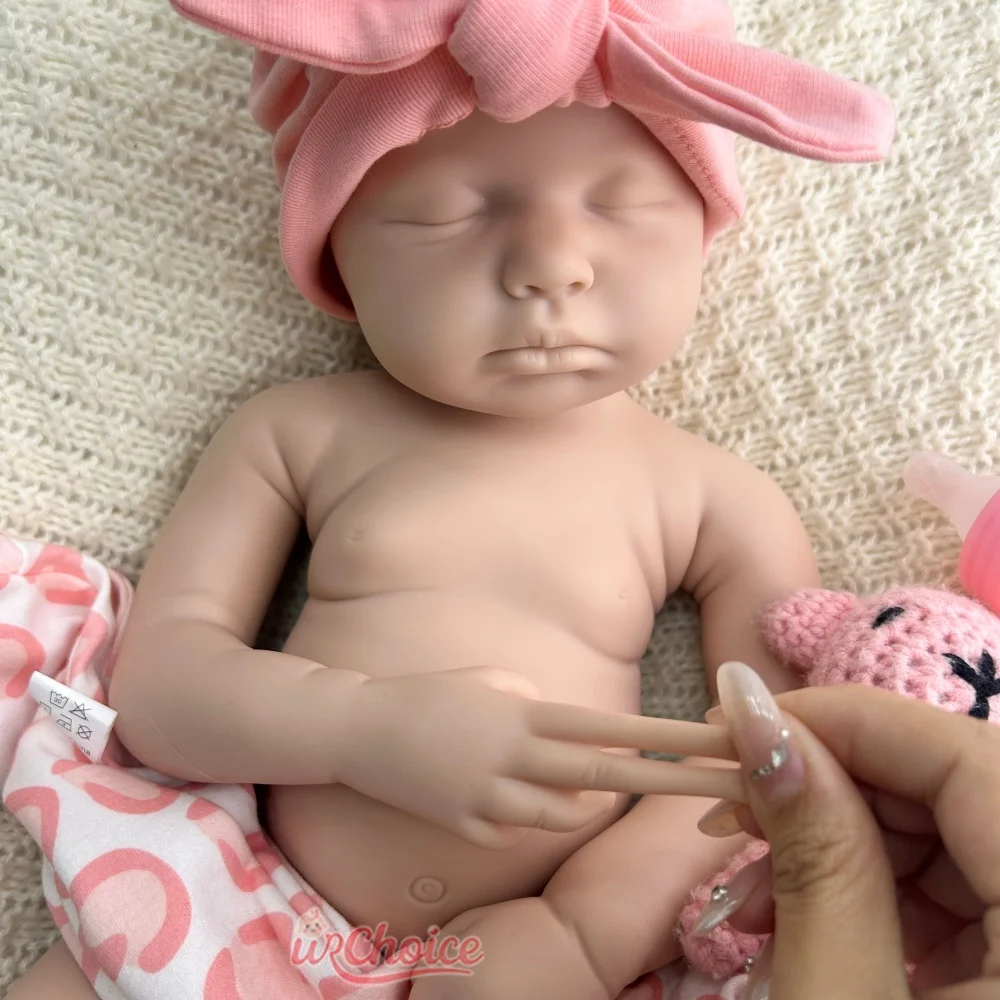 ตุ๊กตาซิลิโคนเหมือนจริง ขนาด 50 ซม. ปากเปิด สำหรับเด็กผู้หญิง/เด็กผู้ชาย รุ่น Loulou ตุ๊กตา Reborn น้ำหนักเท่าเด็กจริง ไม่ได้ลงสี ตุ๊กตาทารกแรกเกิดเนื้อนุ่ม สำหรับนักสะสมและศิลปิน