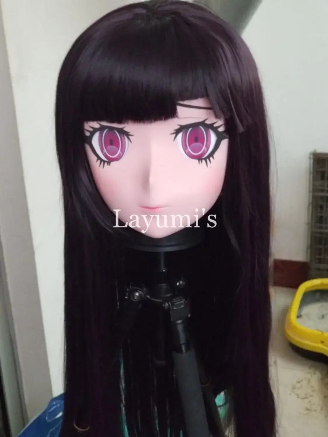 (JW-Mask17) Handmade Female Resin Full Head/Half Head Mask Cosplay Japanese Anime Role Kigurumi Mask With Wig Crossdress