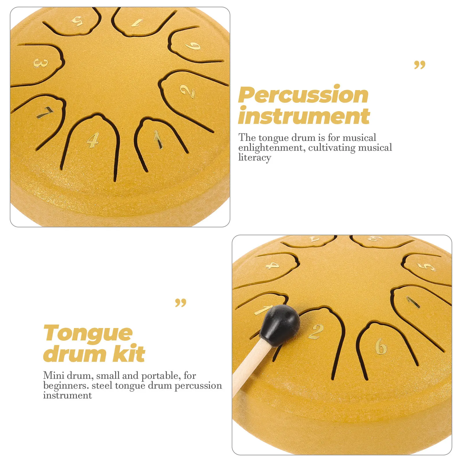 1 セットエーテルドラムミニスチールタンドラムポータブルハン - Musical Instrument With Hand のレビューと価格