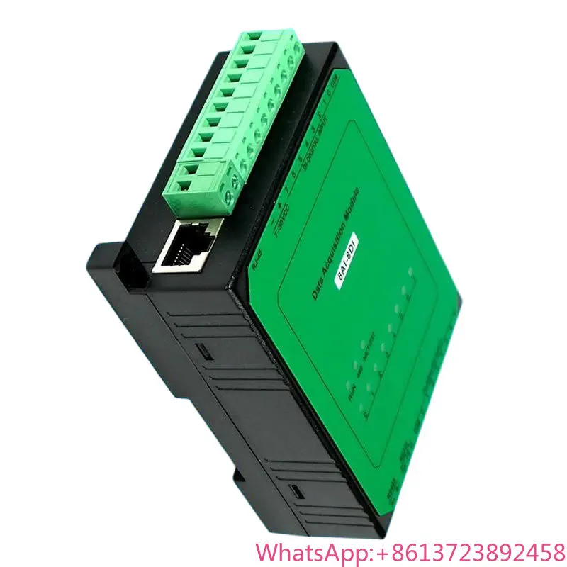 

8AI-8DI 8-channel Analog Input 8-channle Digital Input Ethernet TCP Module Industrial Acquisition IO Module RS485 MODBUS