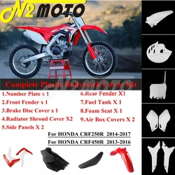 Motorcycle Dirt Bike Plastics Full Fairing Kit For Honda CRF250R CRF 250F 2014-17 CRF450R CRF 450R 2013-16 Enduro Bodywork Frame