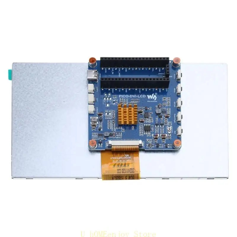 B0KF 7-in/10.1-in DVI Display Screen 1024x600 Pixels IPS Display Panel for RPiPico
