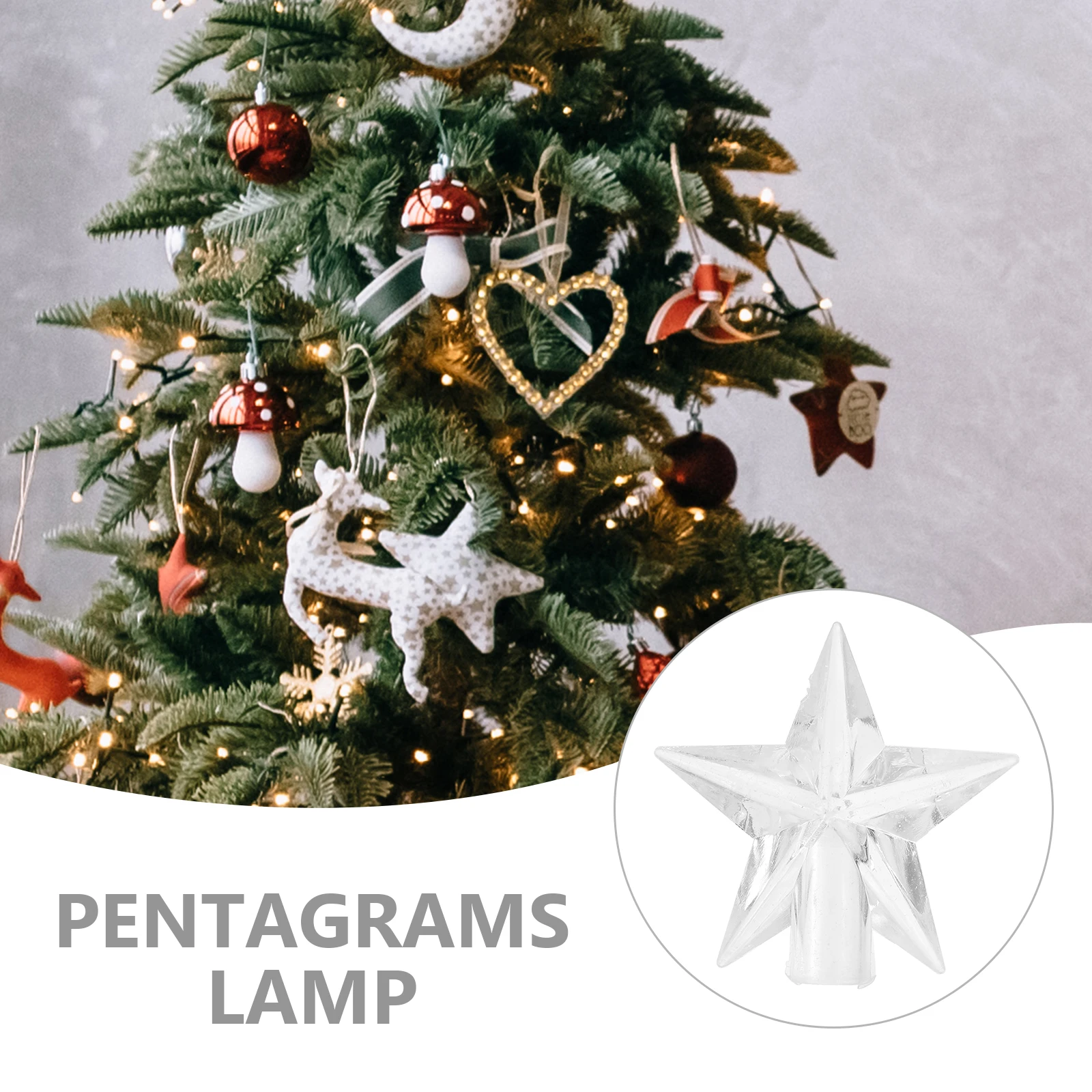 

100pcs Star Shape Lamp Cover Plastic Retro String Lights Bulb Party Festival ornaments Christmas Decor