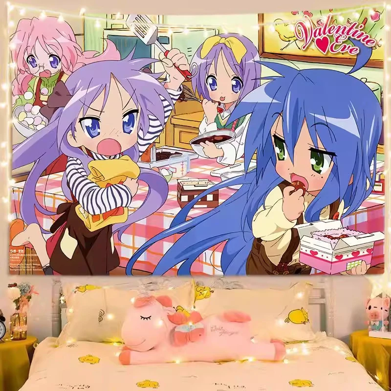 VIKAMA Lucky Star Valentine Kitchen Tapestry Wall Hanging, 6 Designs, Wall Decor for Bedroom Living Room Dorm