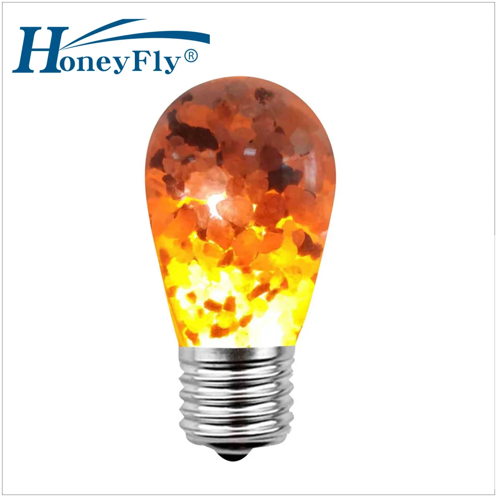 

HoneyFly Himalayan Salt Bulb S14 E27 6W Amber Lava Lamp Edison Incandescent Lamp Indoor Decorative Lighting