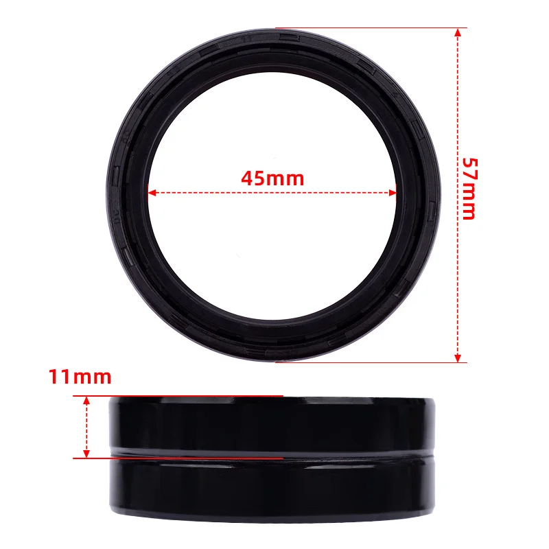 45x57x11 45 57 دراجة نارية الجبهة شوكة الغبار النفط الختم لهوندا CR 80 125 250 500 CBR 600 900 918 919 FMX 650 CBR600 CBR900 CBR918