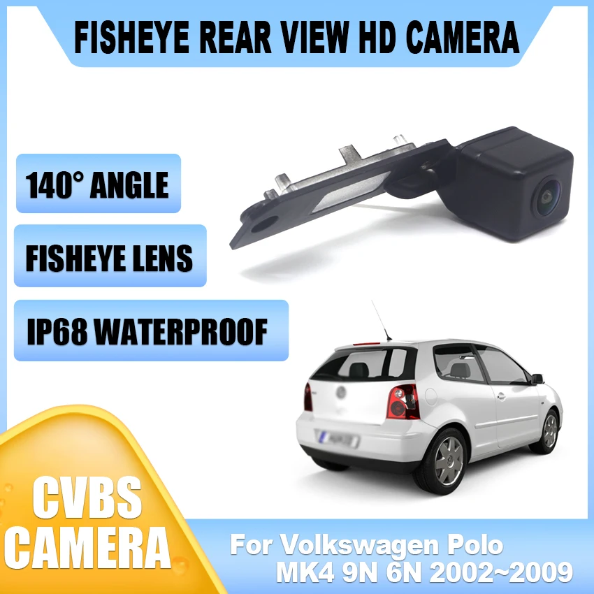 HD Night Vision Rear View camera For Volkswagen Polo MK4 9N 6N 2002~2006 2007 2008 2009 Backup Camera license Plate Camera