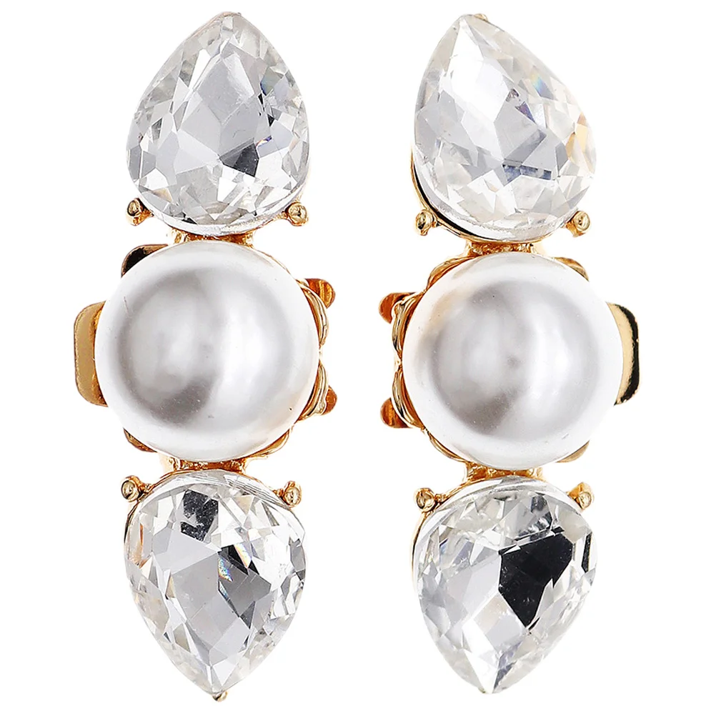 

1Pair Metal Shoe Buckle Rhinestones Clip on Decorations Women High Heel Glamorous Wedding Party Special Occasion Accessory