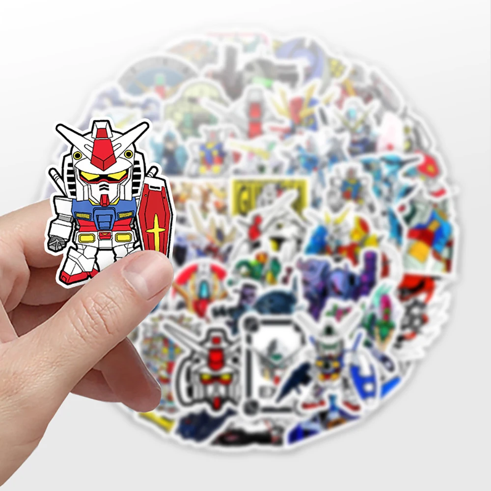 10/30/50PCS Anime GUNDAM Graffiti Stickers DIY Skateboard Laptop Helmet Phone Luggage Car Decal Funny Sticker Decals for Kids