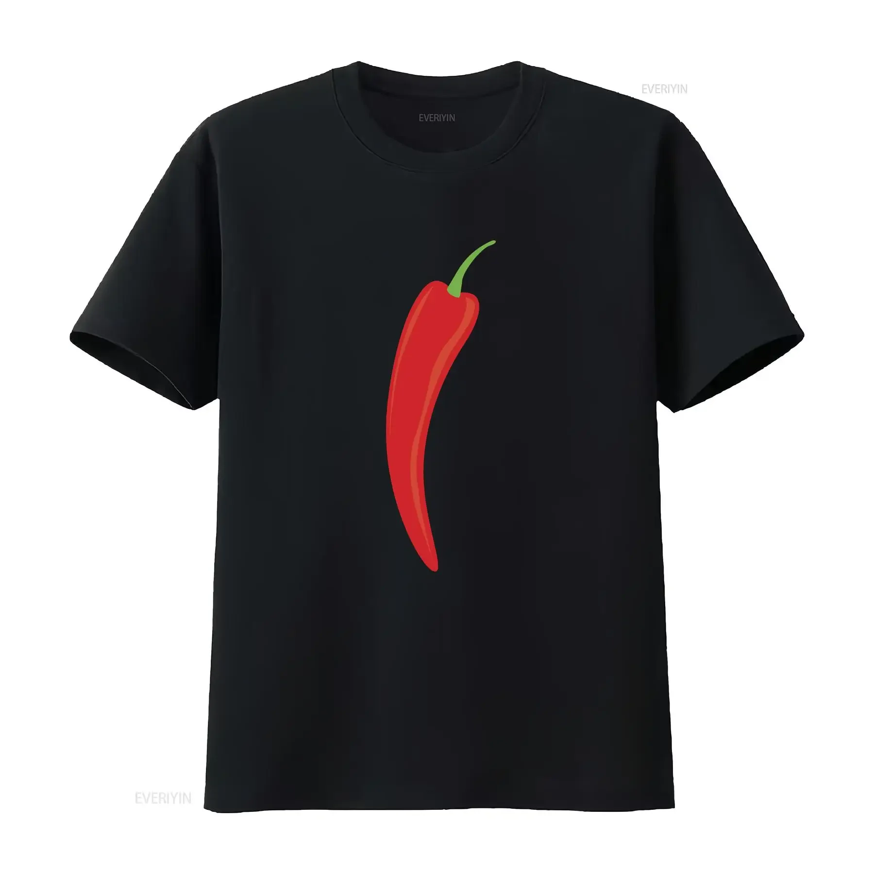 Camiseta Chili Spicy Food Pepperoni Paprika Cook Premium vintage de tela suave lavada para uso diario, cómoda y versátil