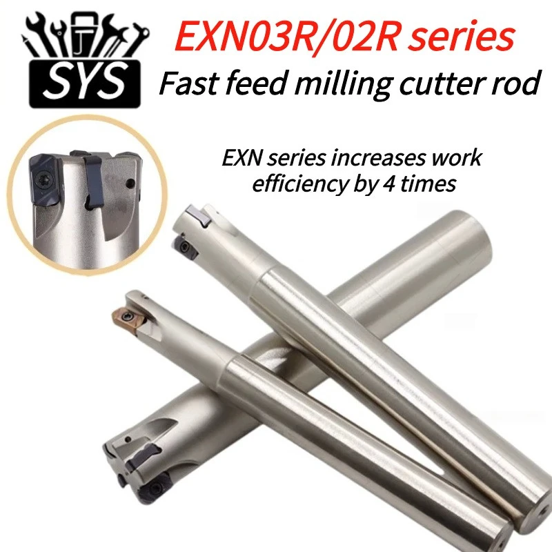 

SYS EXN03R CNC Milling Cutter Rod with Large Cutting Depth Fast Feed and High Efficiency,Install Milling Cutter Insert LNMU0303