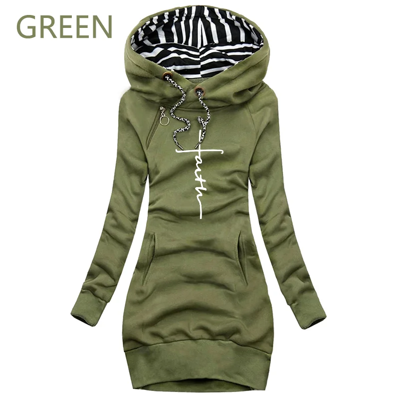 NEW Women\'s Autumn Dresses Fashion Long Sleeve Hoodie Dress Casual Female Outdoors Pullover Dress