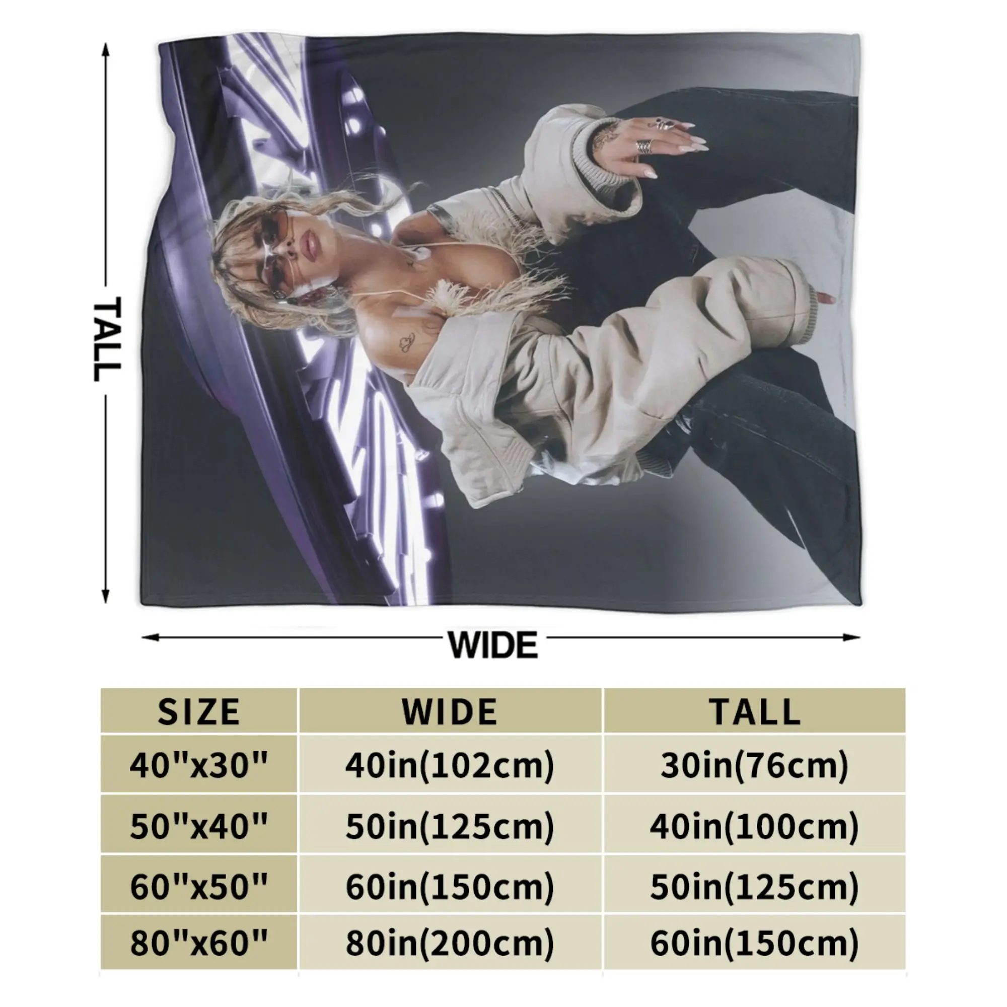 Koc Tini Futttura Tour, miękki polar koralowy, pluszowy, uroczy prezent, koce do rzucania, narzuta