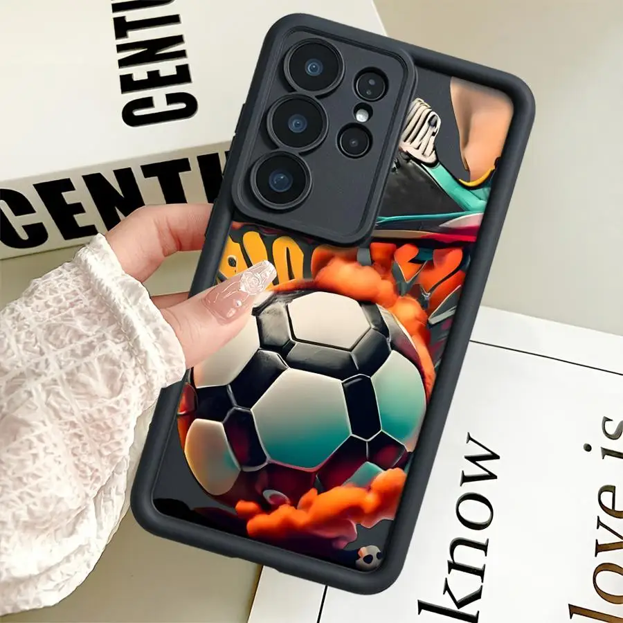 Sneakers Football Phone Cover Case for Samsung Galaxy S26 Ultra S22 S25 Edge S21 S23 FE S20FE S24Ultra S24 Plus view 2